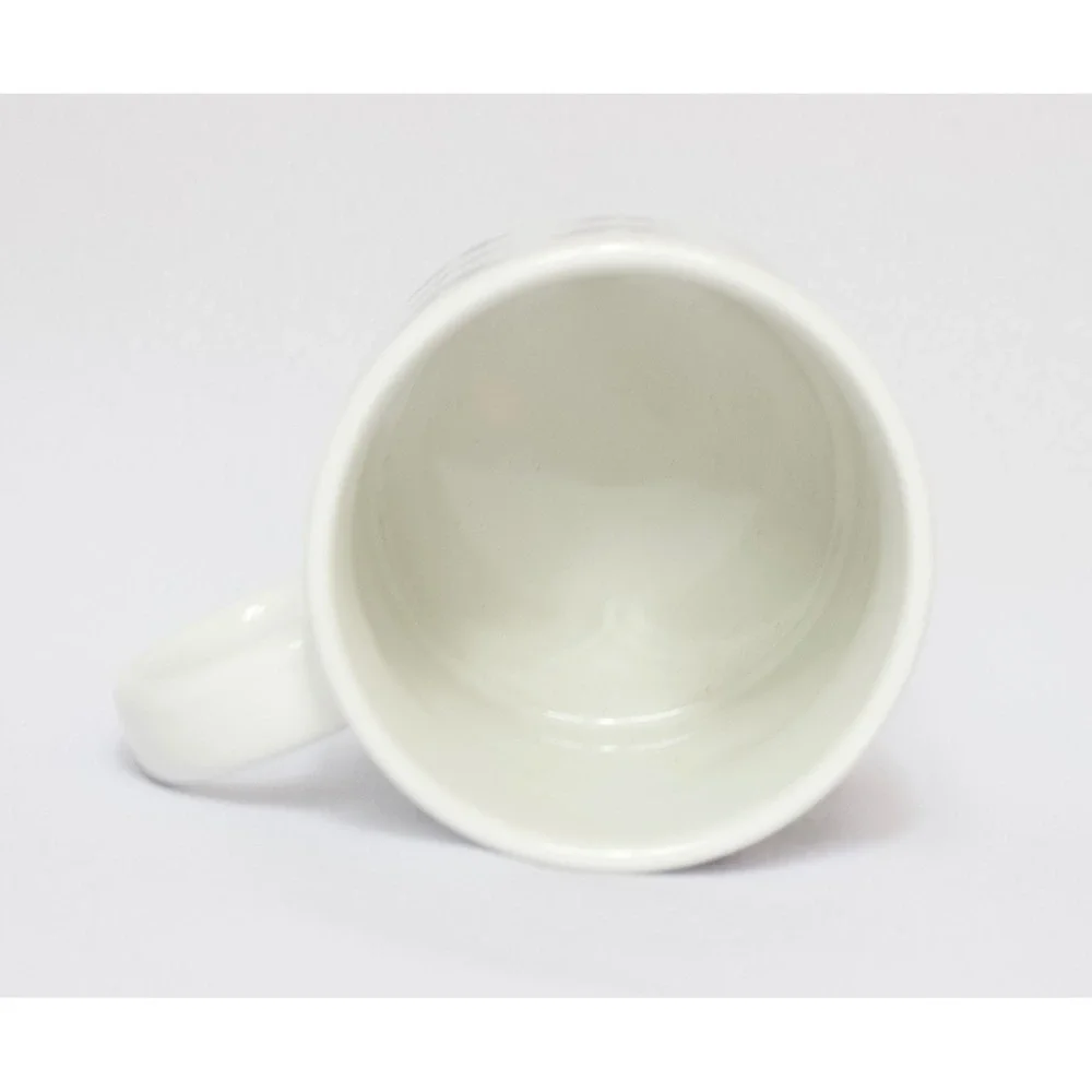 Disney White Black Mickey Mouse Silhouette Logo Icon Head‎ & Ears Coffee Mug Cup